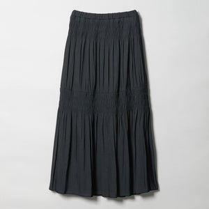 【WEB限定】シャーリング キリカエ フレアスカート