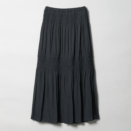 【WEB限定】シャーリング キリカエ フレアスカート