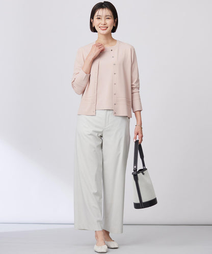 RAYON ELITE STRETCH クルーネック カーディガン