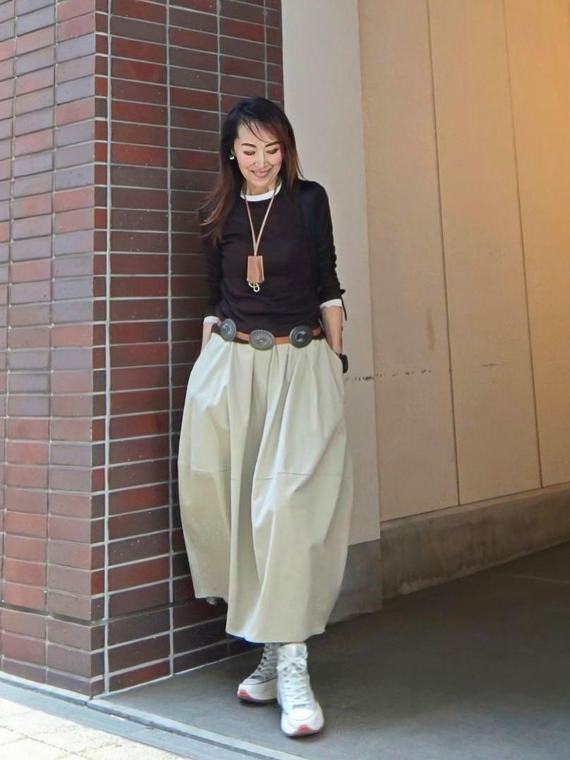 バルーンコットンスカート