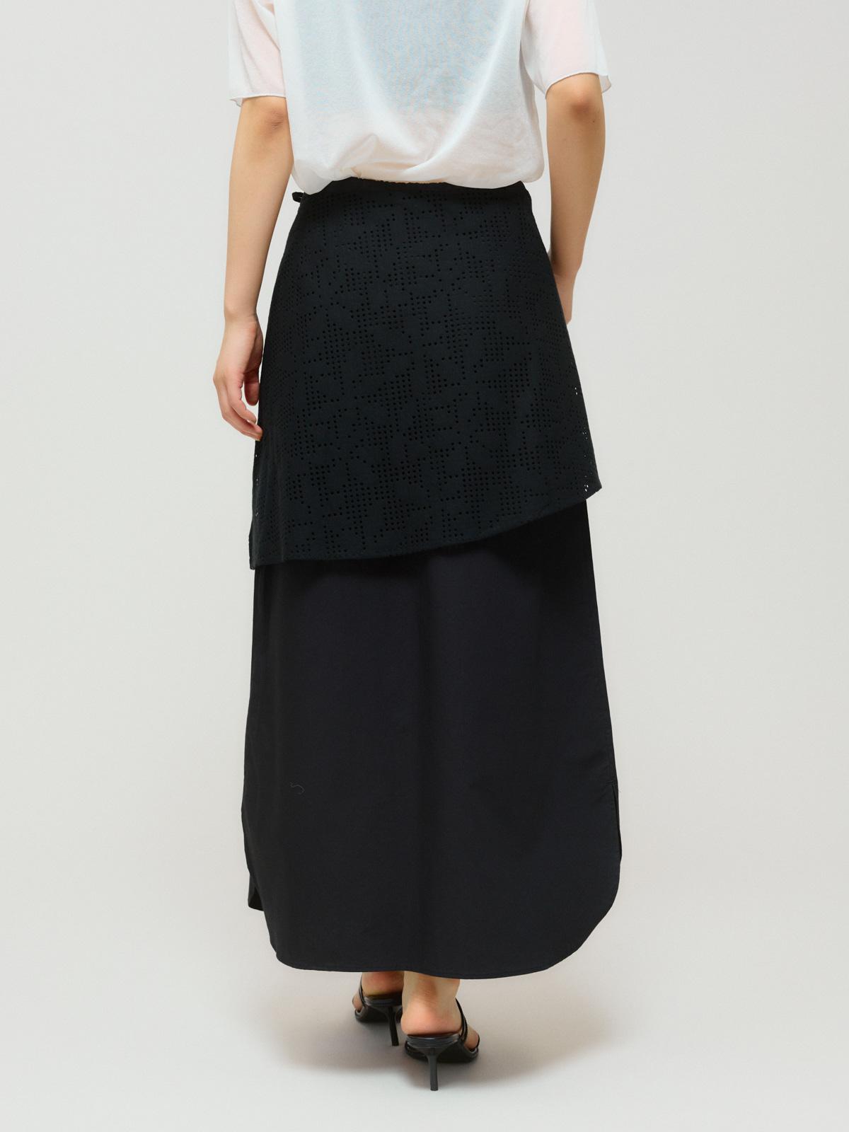 MIDIUMISOLID for Ladies レースレイヤードスカート