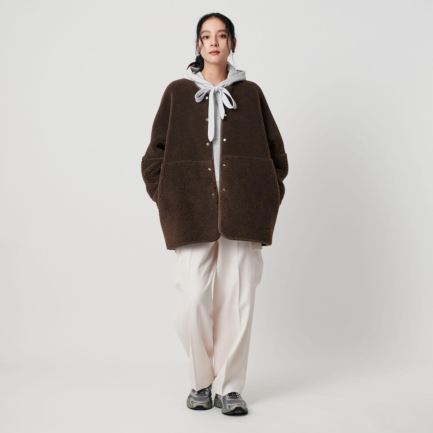 【WEB限定】ボア×フェイクムートン リバーシブルジャケット