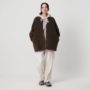 【WEB限定】ボア×フェイクムートン リバーシブルジャケット