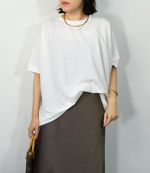 接触冷感オーバーカットソー