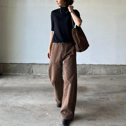 ブラウンデニムパンツ