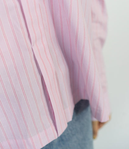 先染めストライプシャツ