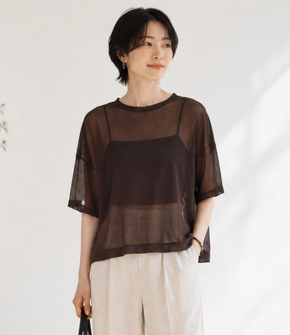 カットメッシュオーバートップス