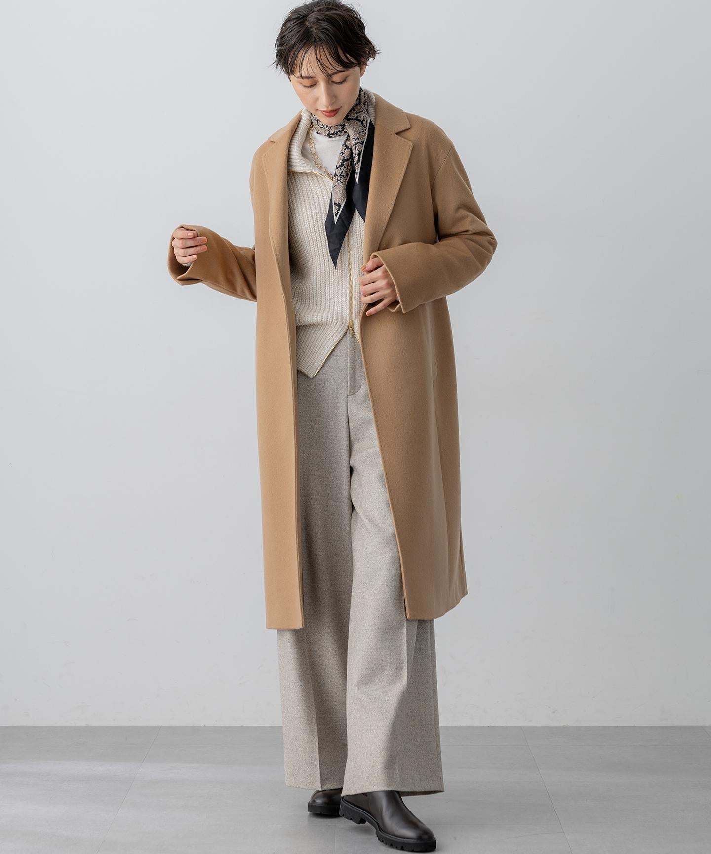 ウールカシミヤビーバー チェスター コート