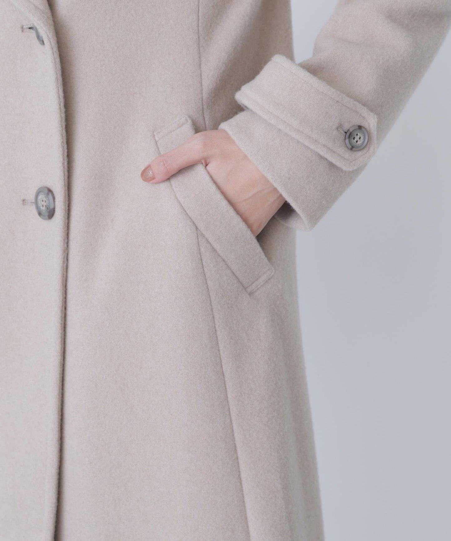 ビッグカラーダブルチェスターコート