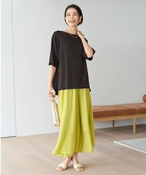 ヴィンテージシアー ギャザーワイドパンツ