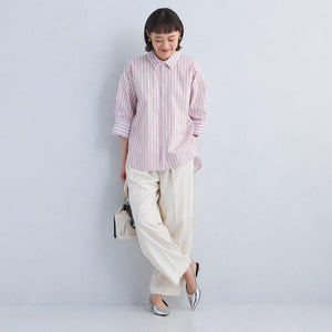 ストライプ ドルマン シャツ