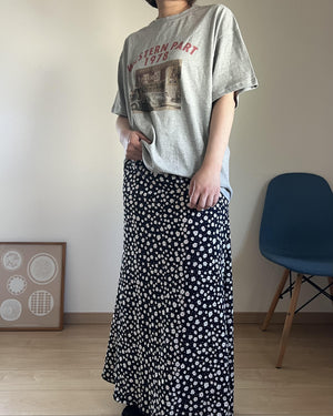 花柄ロングスカート