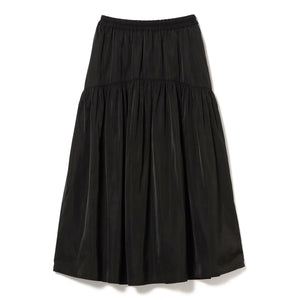 【百田夏菜子さん着用】【洗える】ツイル ギャザー スカート（S〜M）