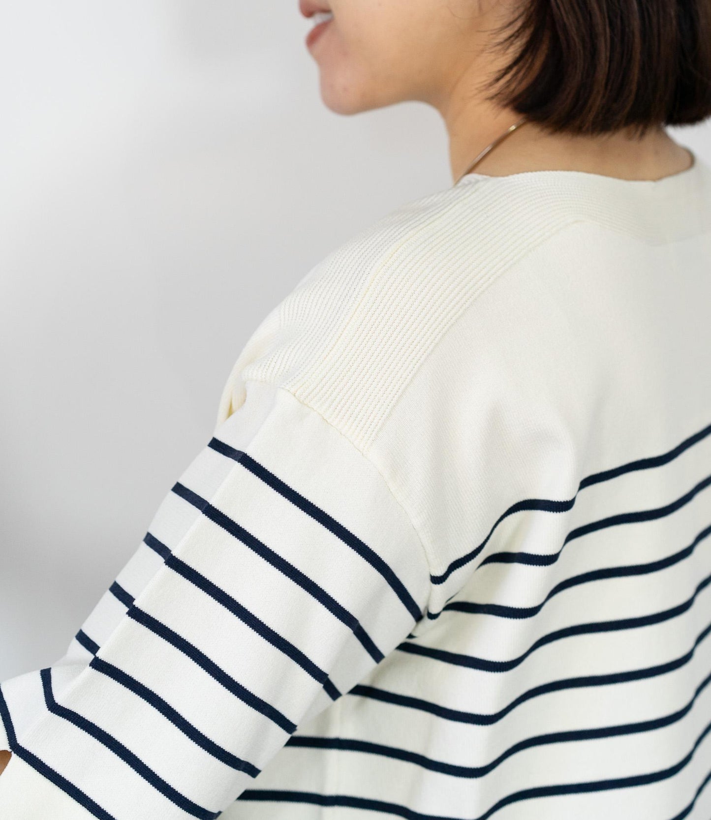 ハーフスリーブニット