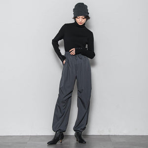 リブタートルニットプルオーバー≪手洗い可能≫