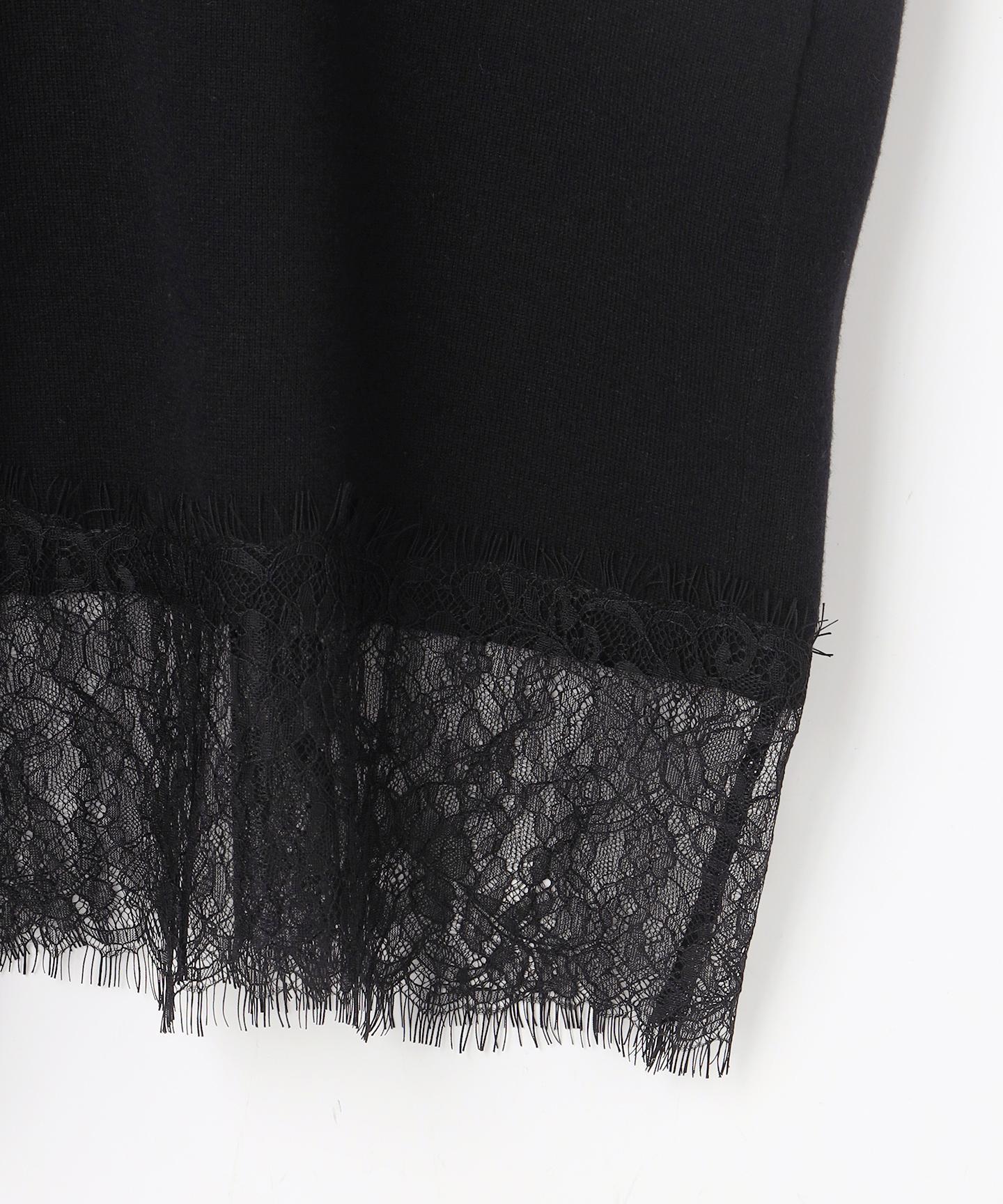 レースモチーフニットプルオーバー