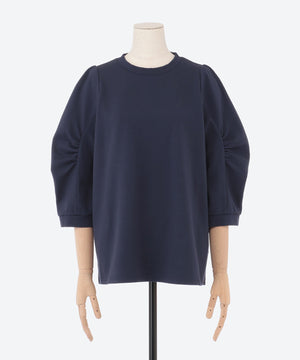 クルーネックボリュームスリーブカットソー