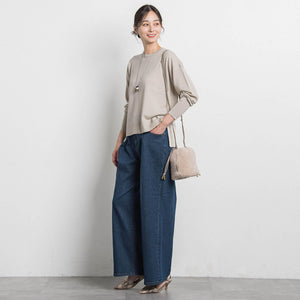 【WEB限定】【VIOLAd'ORO】ボア巾着ミニバッグ　ELMO / V-8925