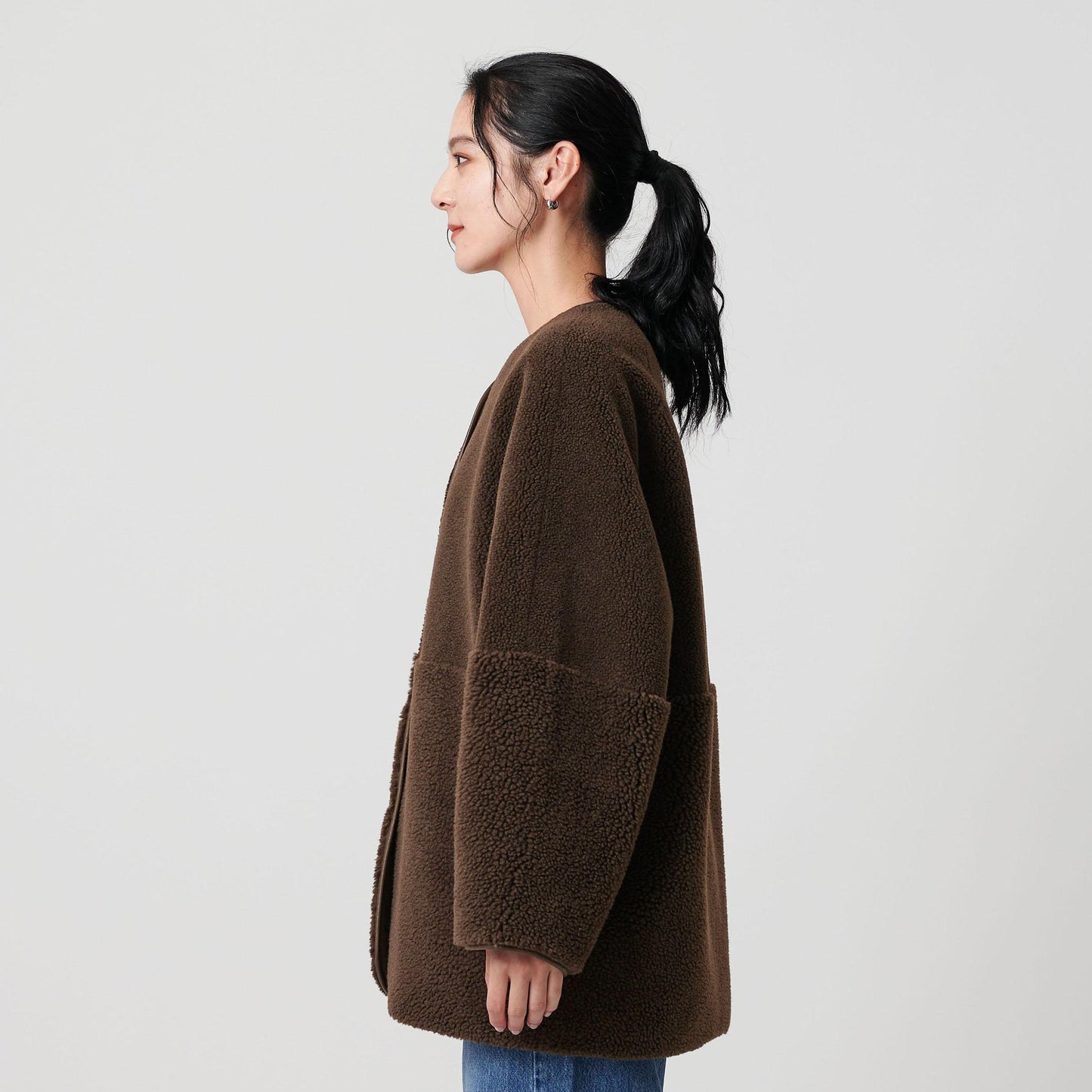 【WEB限定】ボア×フェイクムートン リバーシブルジャケット