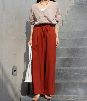 シアーVネックカーディガン