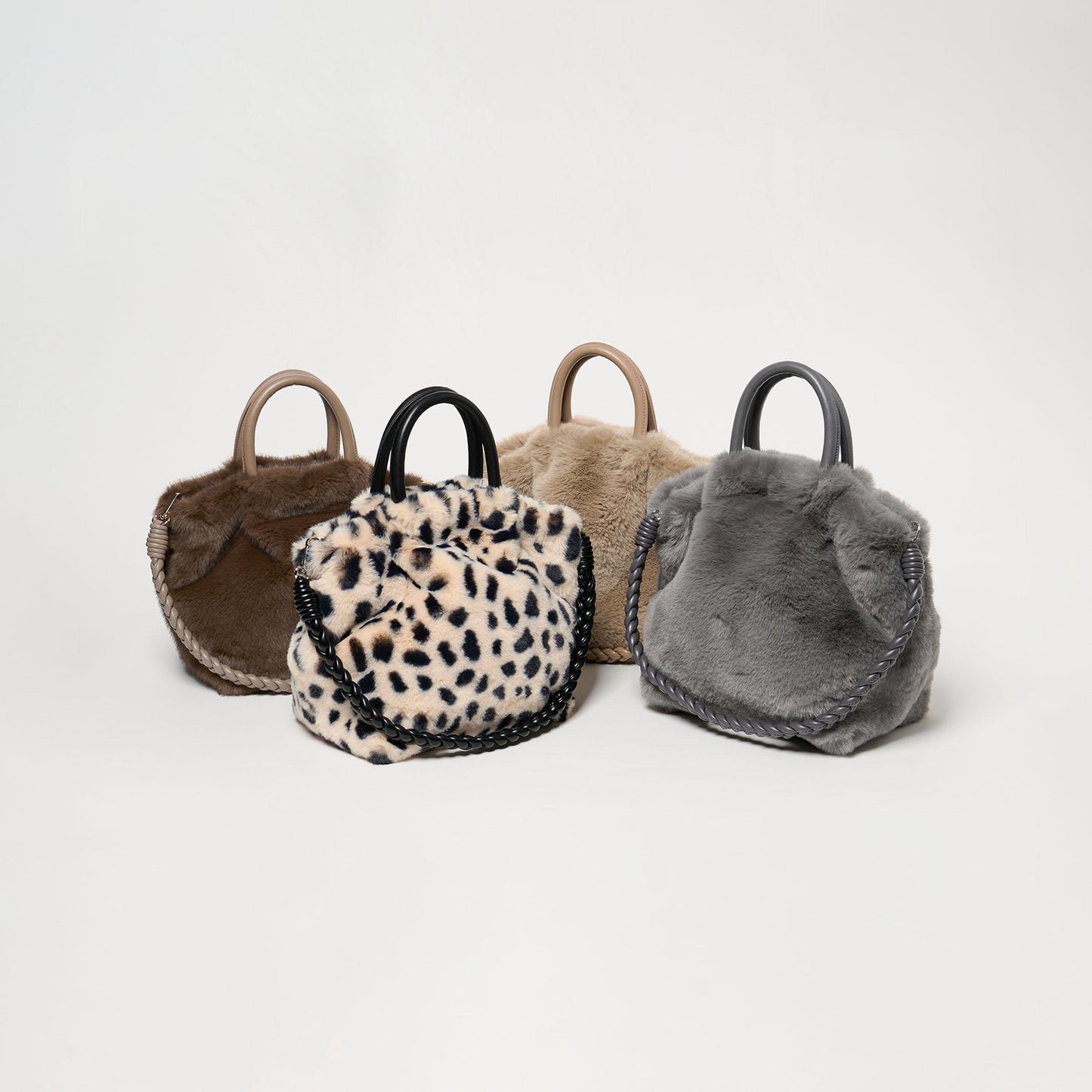 フェイクファー2WAY トートバッグ / ショルダーバッグ