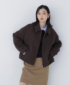 ＜朝比奈 彩さんコラボ＞ステンカラージップブルゾン