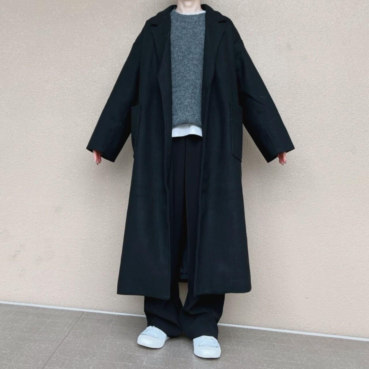 ベルテッドロングコート