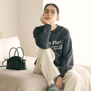 コットン裏毛 ロゴスウェット プルオーバー