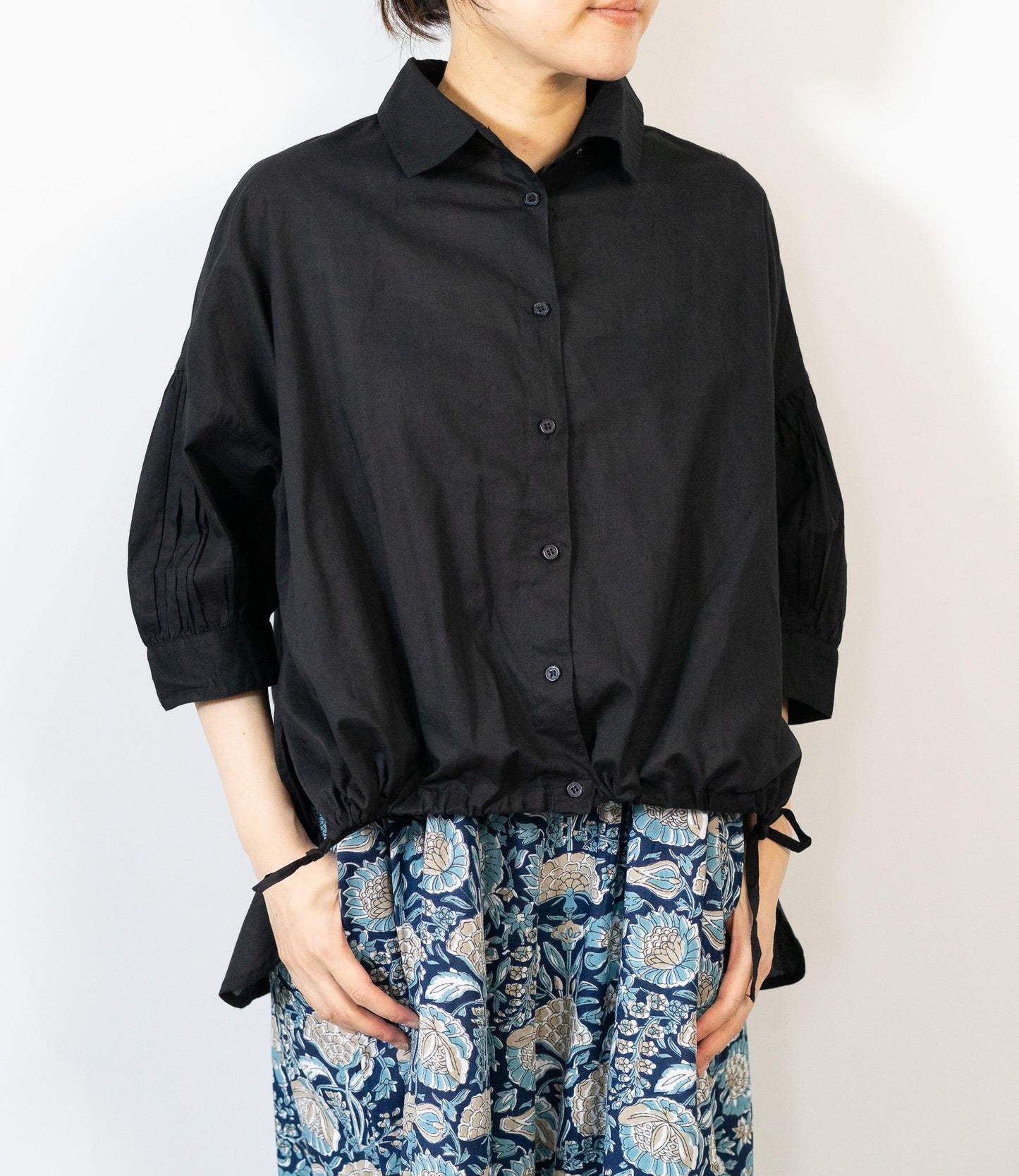 フロントドロストシアーシャツ