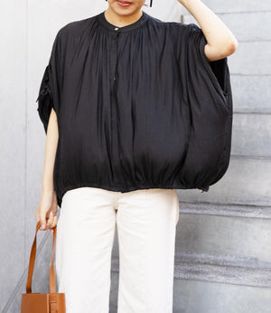 ギャザーモーフドルマンブラウス
