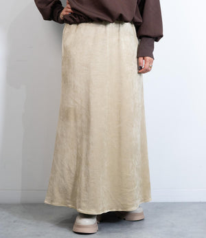 ストレッチスウェードAラインスカート