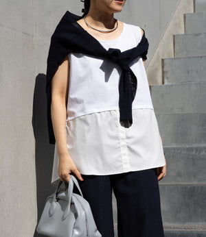 オーバーレイタンクトップ