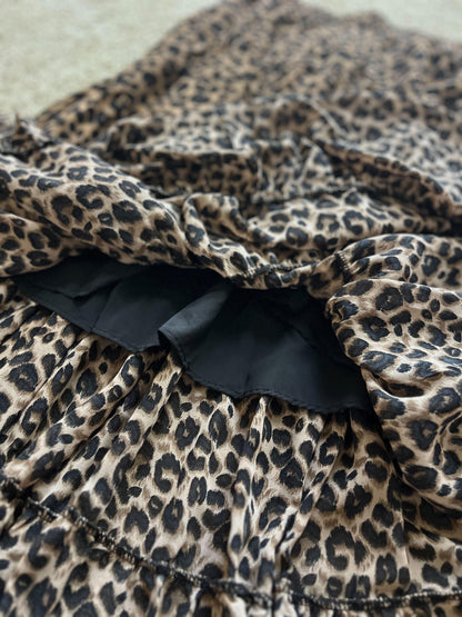 レオパードティアードスカート