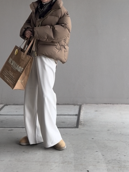 バンディングイージーワイドパンツ