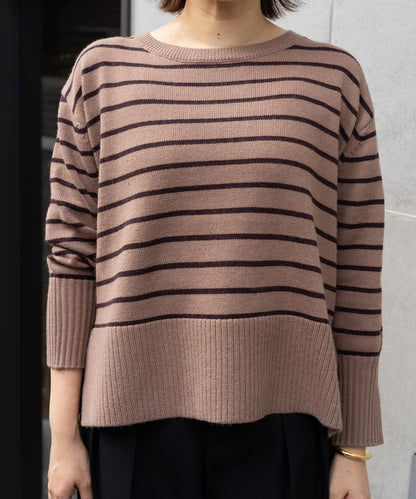 ボーダー柄ニット