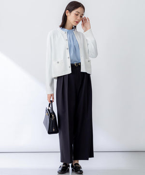 ドライタッチツイル ワイドパンツ