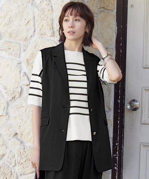 LIPストレッチテーラード ジレ