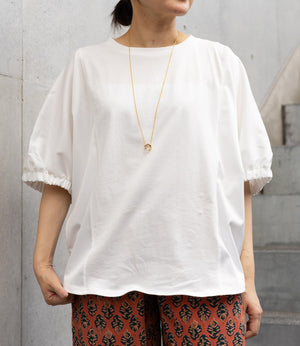 異素材ドッキングドルマンカットソー