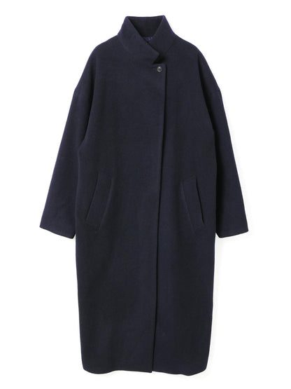 mizuiro ind ウールブレンドスタンドカラーコート