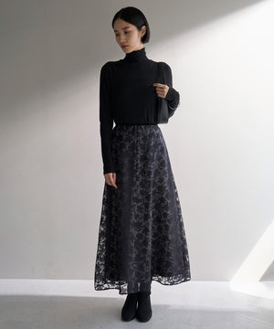 コットンカシミヤ タートルネックカットソー