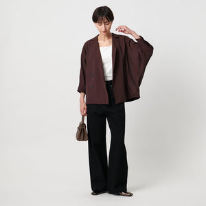 シアー ドルマン ブラウス ジャケット ウォッシャブル