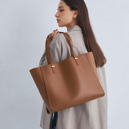 【WEB限定】ワンポイント シンプル トートバッグ（ソフトPCバッグ付） / A4 / 通勤