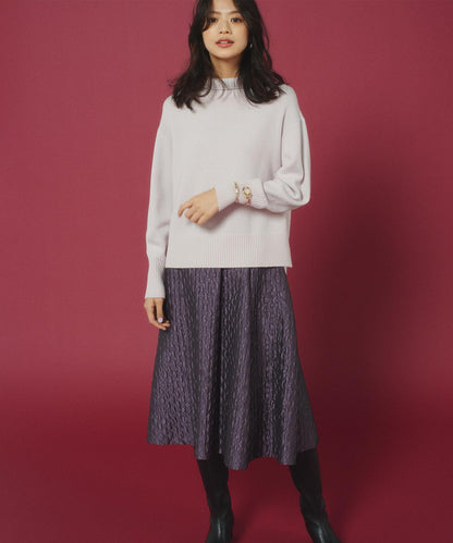 ウールカシミヤミックス ロールネック ニット