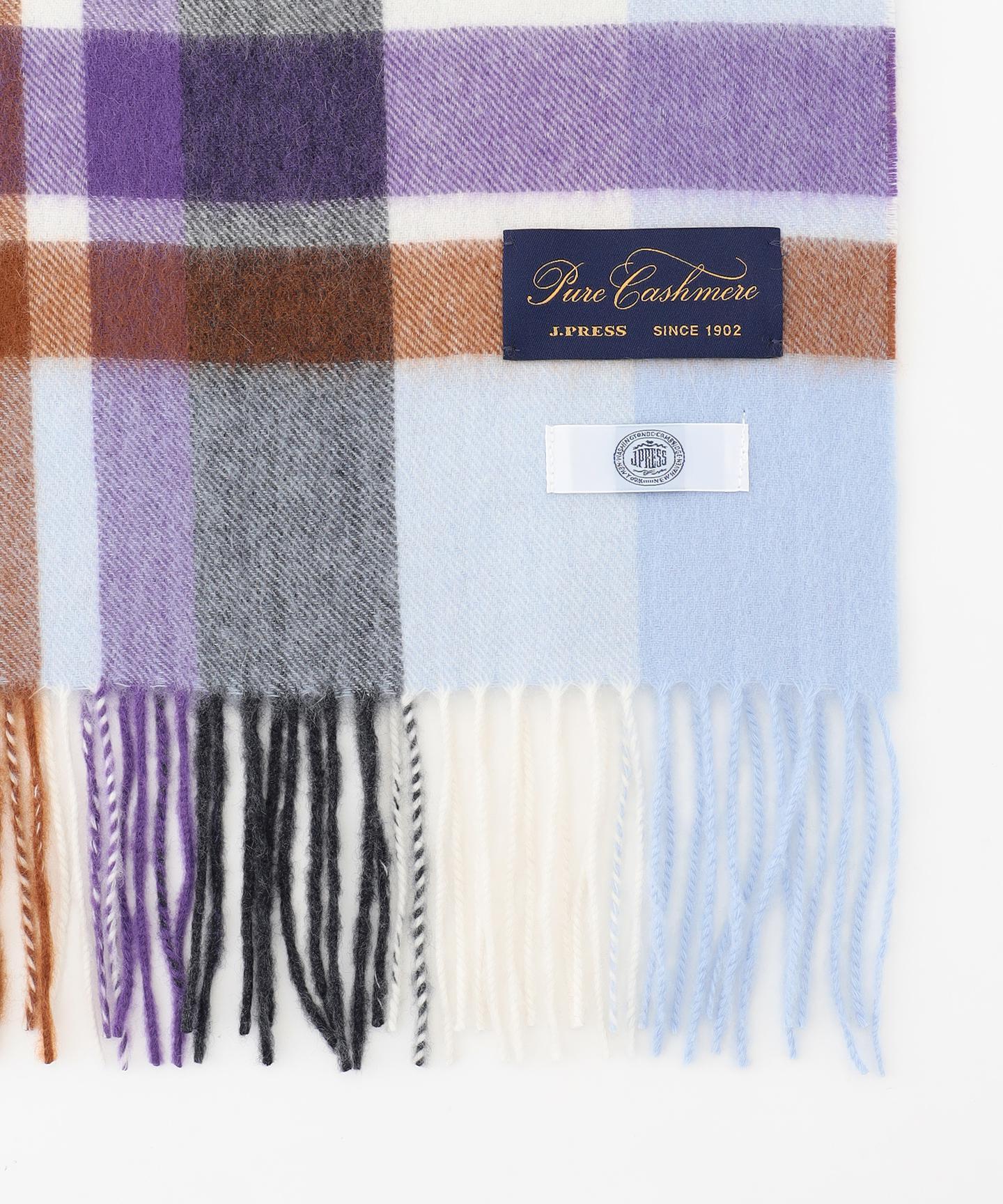 カシミヤチェック マフラー