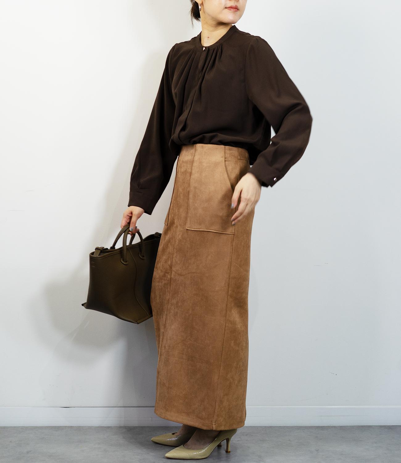 タックフレアブラウス