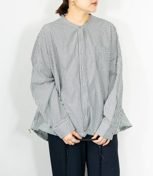 バルーンドロストコットンシャツ