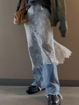 レイヤードエプロンスカート