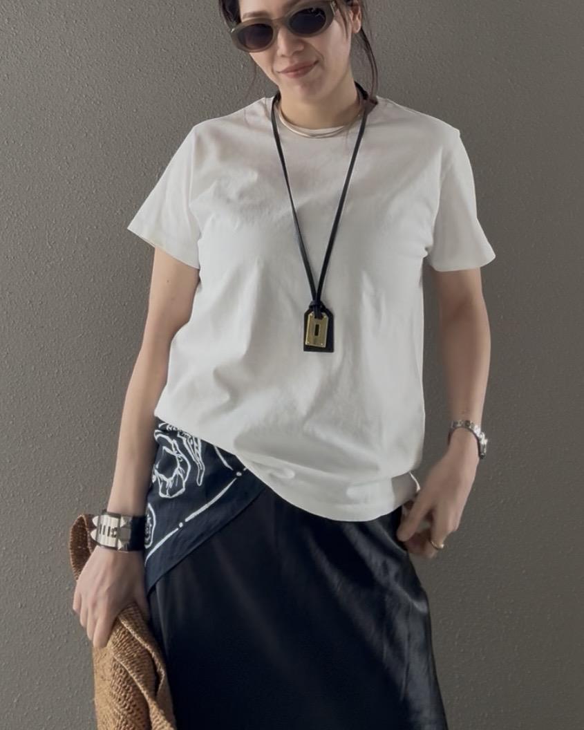 バイオウォッシュクルーネックTシャツ