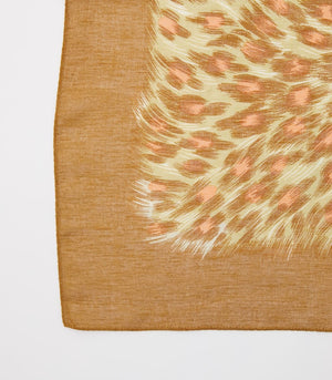 ヒョウ柄プリントスカーフ