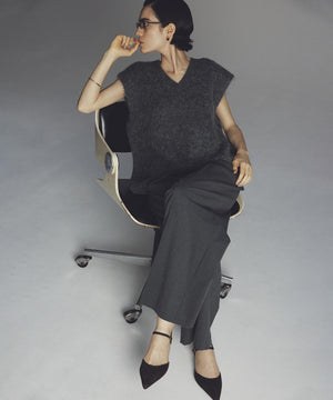 TRツイル ワイドトラウザー